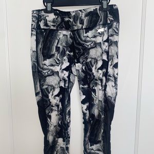 black and white workout pants